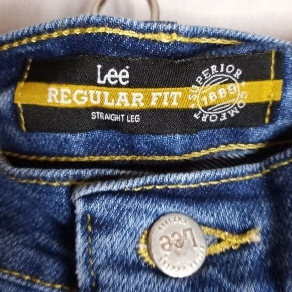 LEE Regular Fit Straight Leg Men's Denim Jeans Sz. 46x32 - Picture 7 of 8